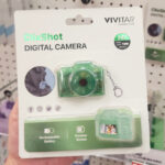 A Person Holding Vivitar SnapShot Digital Camera in Pistachio Green