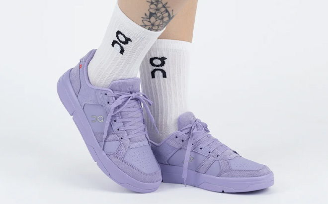 A Person Wearing On The Roger Clubhouse Ace Sneakers
