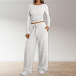 A Woman Wearing LILLUSORY 2 Piece Lounge Set