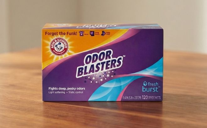 ARM HAMMER Odor Blaster Dryer Sheets Fresh Burst 120 Count ARM HAMMER Odor Blaster Dryer Sheets Fresh Burst 120 Count
