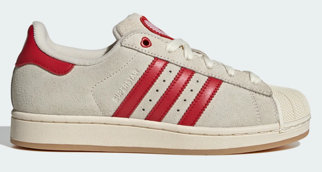 Adidas Womens Superstar II Shoes in White and Pink Adidas Womens Superstar II Shoes in White and Pink