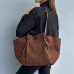 Adornia Large Faux Leather Tote
