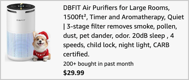 Air Purifier at Checkout Air Purifier at Checkout
