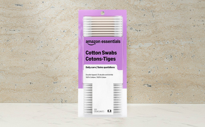 Amazon Essentials Cotton Swabs 500 Count