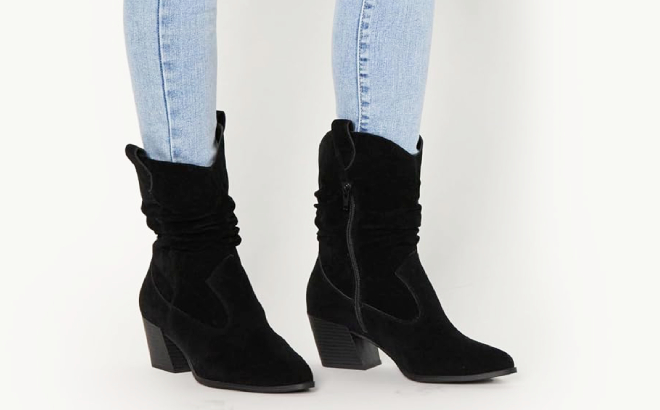 Amazon Essentials Women Mid Calf Western Fashion Boots Amazon Essentials Women Mid Calf Western Fashion Boots