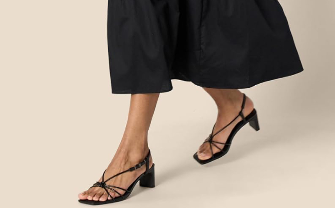 Amazon Essentials Women Strappy Block Heel Sandals Amazon Essentials Women Strappy Block Heel Sandals