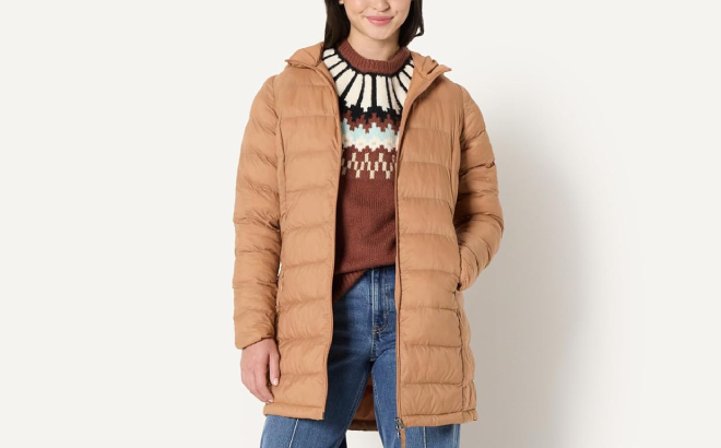 Amazon Essentials Womens Hooded Puffer Coat Amazon Essentials Womens Hooded Puffer Coat