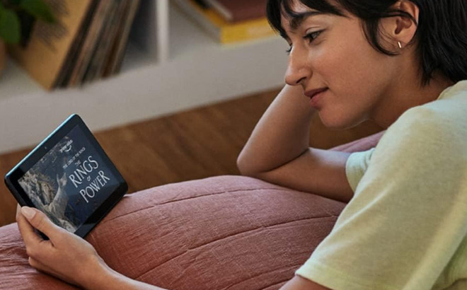 Amazon Fire 7 Kids Tablet in Use Amazon Fire 7 Kids Tablet in Use