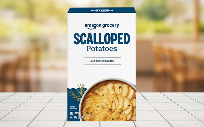 Amazon Grocery Scalloped Potatoes on the Table Amazon Grocery Scalloped Potatoes on the Table