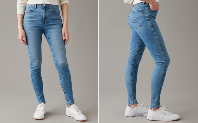 American Eagle Womens Super High Waisted Jeggings