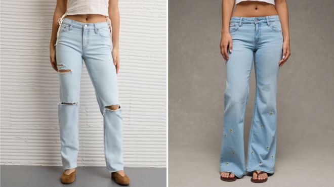 American Eagle Womens Wide Leg Jeans
