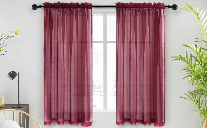 Anjee Sheer Window Curtains Anjee Sheer Window Curtains