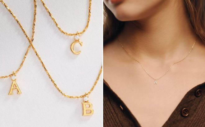 Anthropologie Crystal Initial Pendant Necklace Anthropologie Crystal Initial Pendant Necklace