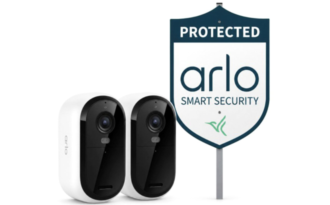 Arlo Essential 2 pack Outdoor Camera with Yard Sign Arlo Essential 2 pack Outdoor Camera with Yard Sign