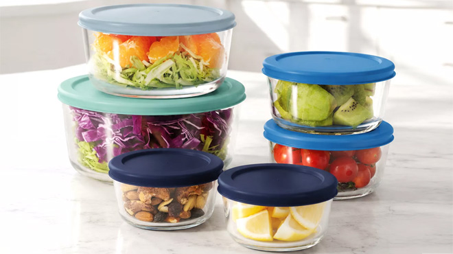 Art Cook 12 Piece Glass Food Storage Set