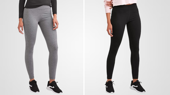 Athletic Works Womens Active Mid Rise Leggings Athletic Works Womens Active Mid Rise Leggings
