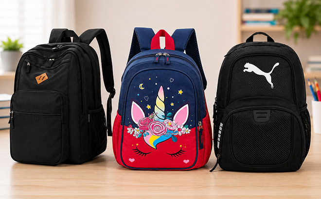Backpacks at Table