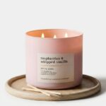 Bath Body Works 3 Wick Scented Candle Raspberry
