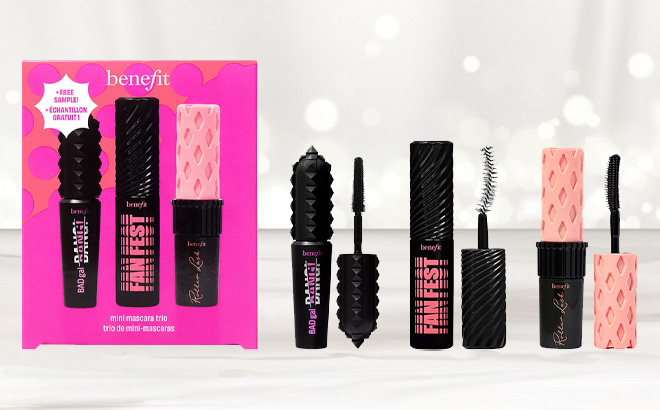 Benefit Cosmetics 3 Piece Lit Up Lashes Mascara Mini Set