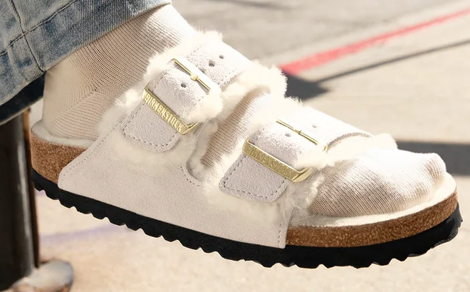 Birkenstock Arizona Shearling Womens Slide Sandal Birkenstock Arizona Shearling Womens Slide Sandal