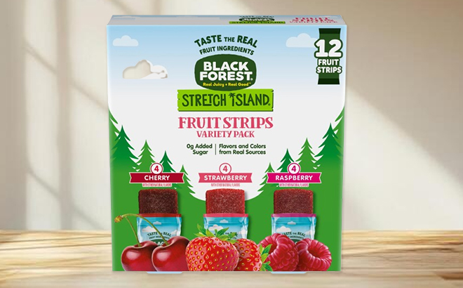 Black Forest Stretch Island Fruit Strips Variety Pack 12 Count