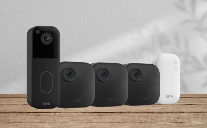 Blink Video Doorbell Outdoor 4 Security Cameras 3 Pack 1