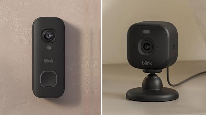 Blink Wired Doorbell 2K and Mini 2K Security Camera