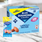 Blue Diamond Almonds Low Sodium Lightly Salted Snack Nuts 100 Calorie Packs 0 6 Ounce Pack of 32