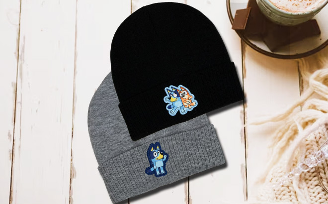 Bluey Mens Beanie Hat 2 Pack Bluey Mens Beanie Hat 2 Pack