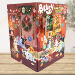 Bluey The Most Amazing Advent Calendar Book Bundle on the Table