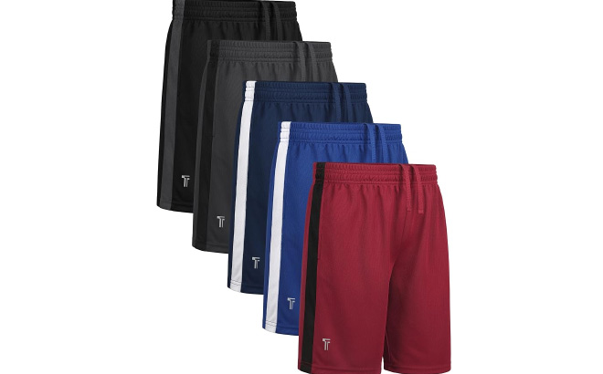 Boys Mesh Shorts 5 Pack Boys Mesh Shorts 5 Pack
