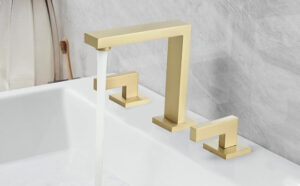 Brushed Gold Bathroom Sink Faucet