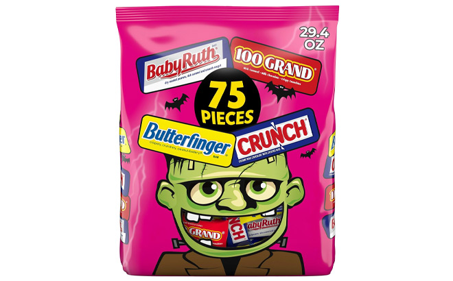 Butterfinger CRUNCH Baby Ruth and 100 Grand Mini Candy Bars 75 Count Butterfinger CRUNCH Baby Ruth and 100 Grand Mini Candy Bars 75 Count