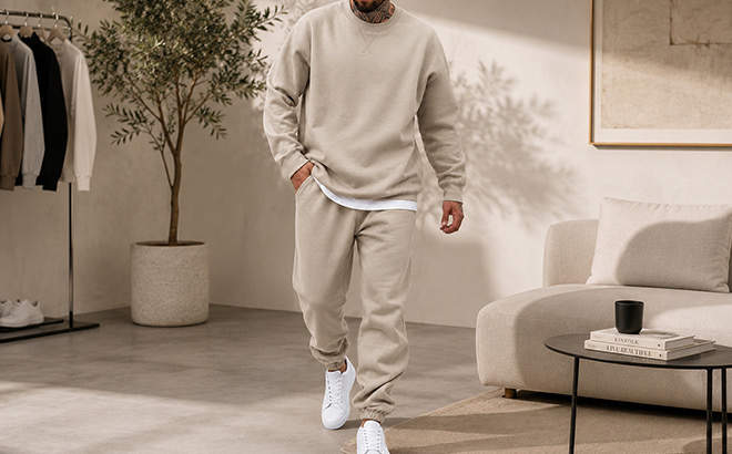 COOFANDY Mens Sweatshirt Jogger Pants COOFANDY Mens Sweatshirt Jogger Pants