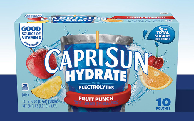 Capri Sun Hydrate Electrolytes Drink 10 Pouches