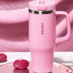 Carote Insulated Stainless Steel Tumbler with Handle and Lid