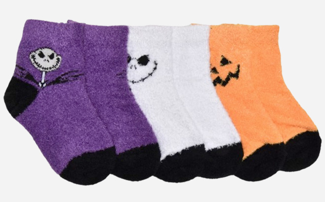 Character Halloween Cozy Quarter Socks 3 Pack Character Halloween Cozy Quarter Socks 3 Pack