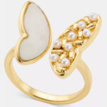 Charter Club Mother of Pearl Cubic Zirconia Butterfly Ring