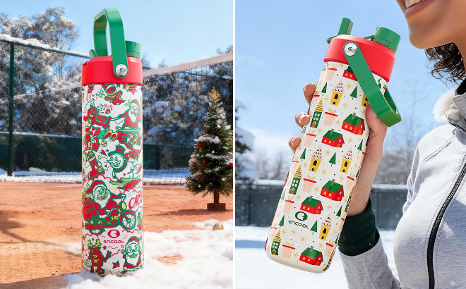 Christmas 26 Ounce Water Bottles