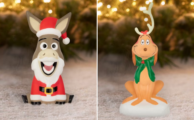 Christmas Lighted Donkey from Shrek Blow Mold Christmas Decor