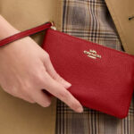Coach Corner Zip Wristlet
