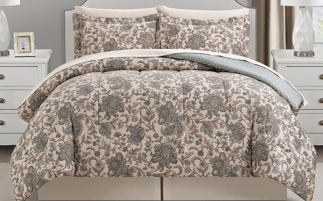 Cottage Floral 8 Piece Comforter Set