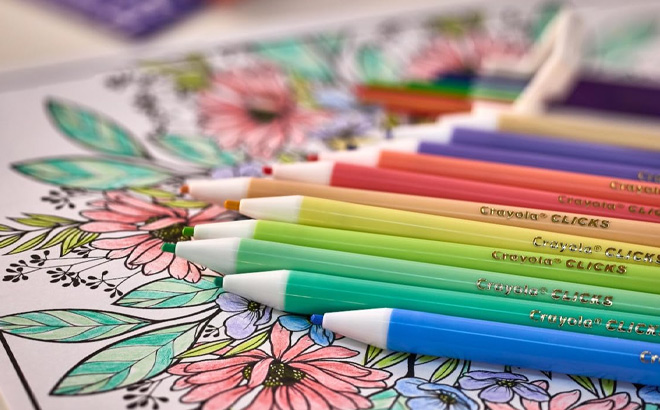 Crayola Clicks 2 0mm Mechanical Colored Pencil Set 12 Count Crayola Clicks 2 0mm Mechanical Colored Pencil Set 12 Count