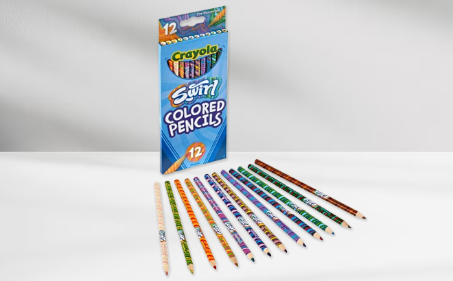 Crayola Swirl Colored Pencils 12 Count