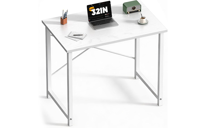 DUMOS 32 Inch Small Computer Desk Gaming Desks for Home Office Bedroom