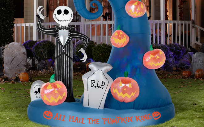 Disney Pre Lit Nightmare Before Christmas Inflatable