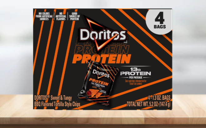 Doritos Protein Sweet Tangy Barbecue Tortilla Chips Bag Doritos Protein Sweet Tangy Barbecue Tortilla Chips Bag