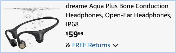 Dreame Waterproof Headphones at Checkout Dreame Waterproof Headphones at Checkout