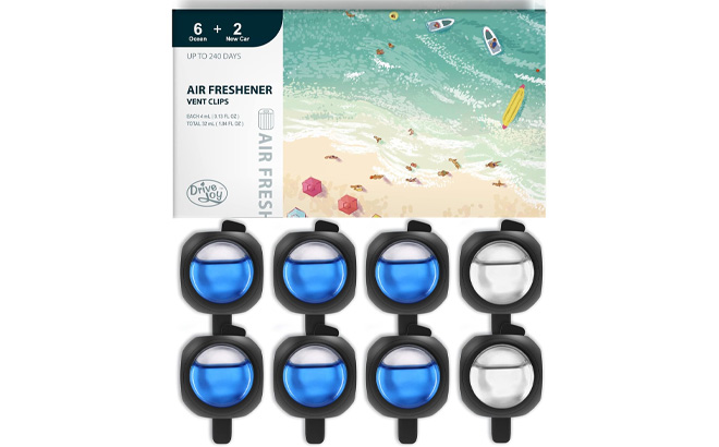 Drivejoy Car Air Freshener Vent Clips 8 Pack Drivejoy Car Air Freshener Vent Clips 8 Pack