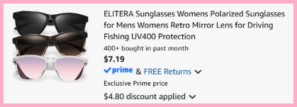 ELITERA Polarized Sunglasses 3 Pack Checkout Page ELITERA Polarized Sunglasses 3 Pack Checkout Page